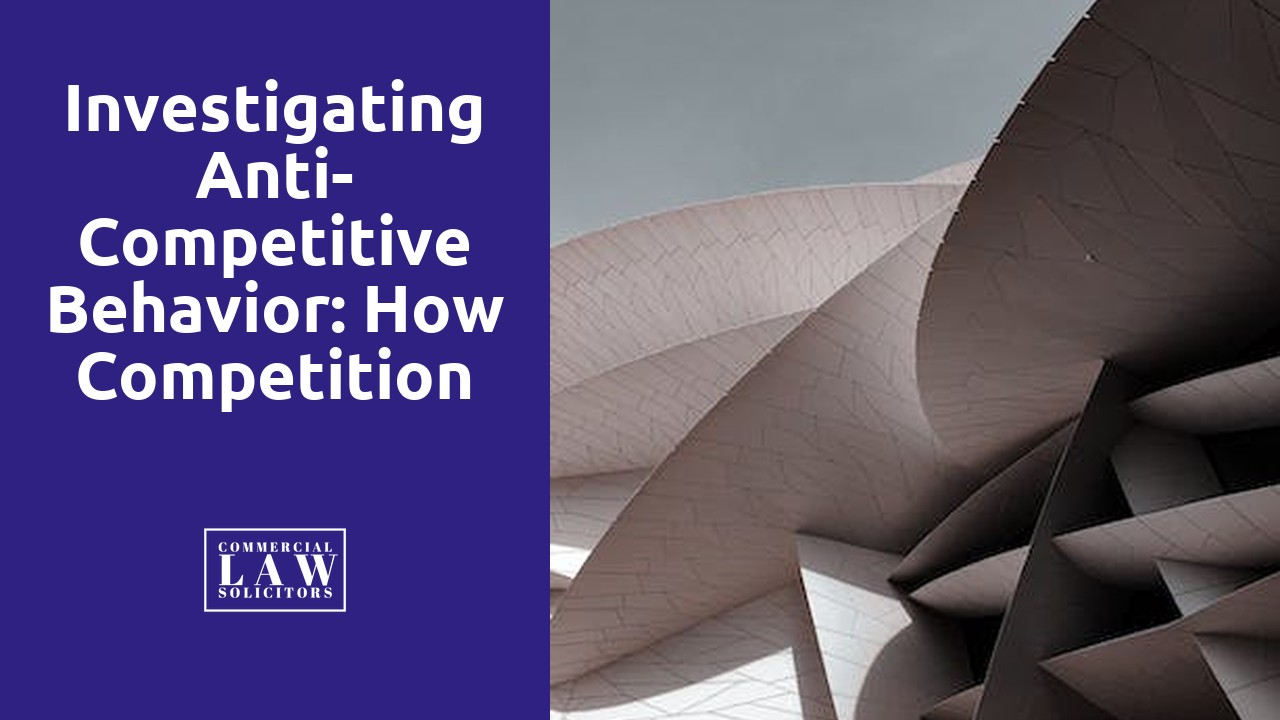 Investigating Anti-Competitive Behavior: How Competition Law Enforcement Works